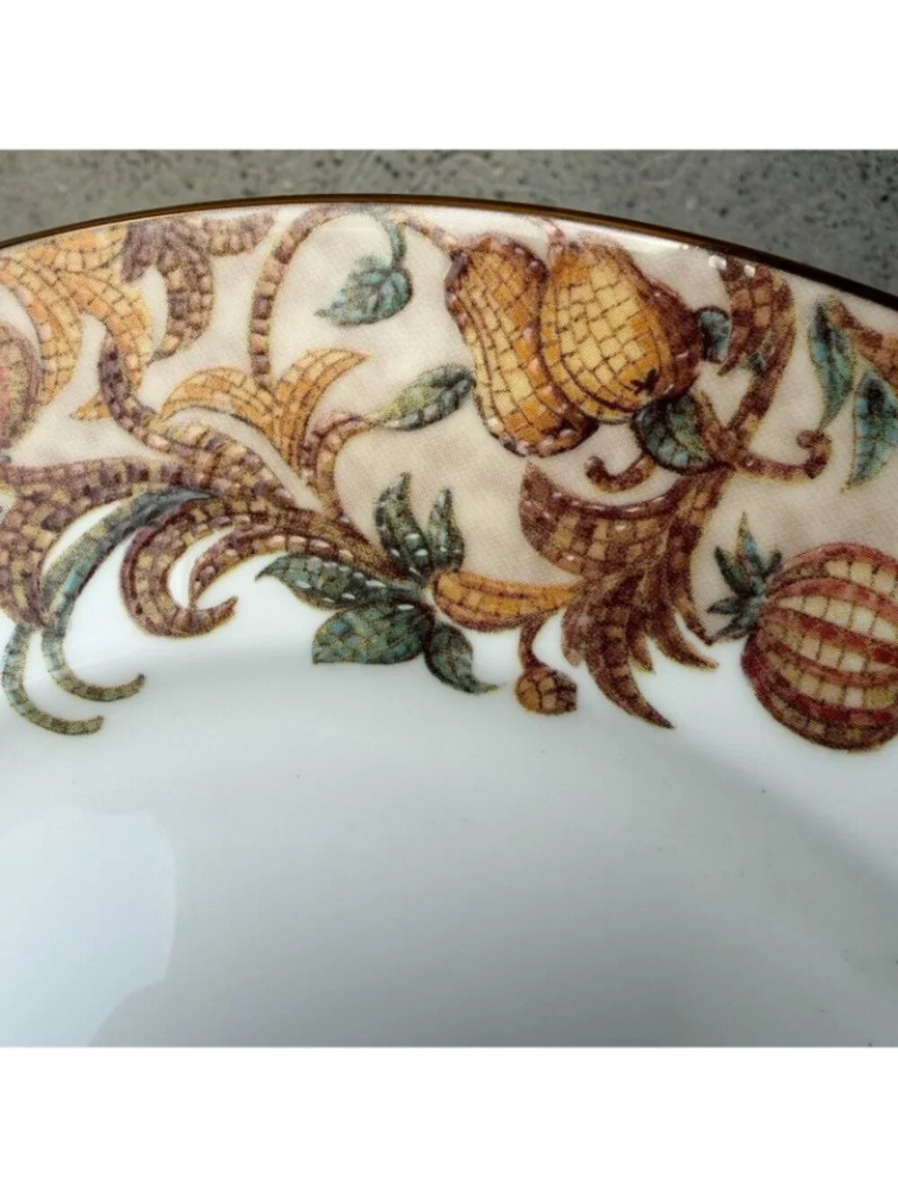Lenox Mosaico d'Italia Fruttifero Accent Luncheon Plate